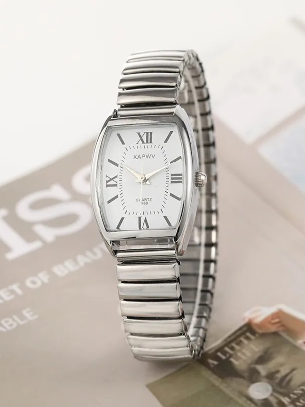 NWT Bijoux Terner Quartz Stainless Steel Watch with Roman Numerals vintage